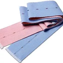 Cardinal Abdominal Belt Life-Trace Knit Elastic, 2-3/8 X 48 Inch, Button Hole Every 1-1/4 Inch, Finished Ends, 1 Pink Belt, 1 Blue Belt Ultrasound Tranducer - M-419521-3591 | Pack of 2