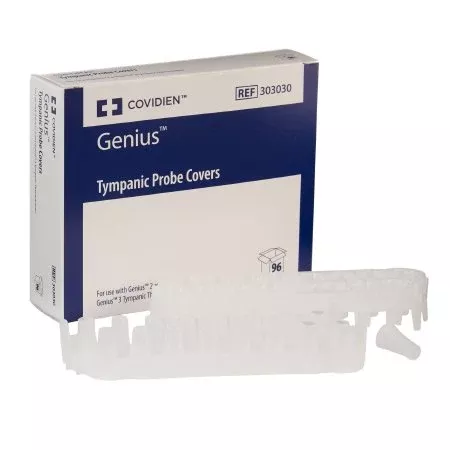 Cardinal Tympanic Thermometer Probe Cover Genius For use with Genius 2 Tympanic Thermometer 96 per Box - M-563902-2381 | Case of 2112