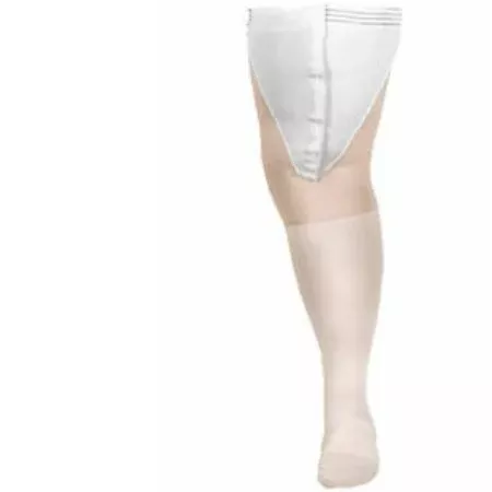 Carolon Company Anti-embolism Stocking CAP Thigh High Large / Short White Inspection Toe - M-209609-1770 - CT/10