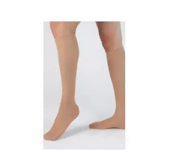 Carolon Company Compression Stocking Health Support Knee High Size E / Regular Beige Closed Toe - M-992808-4730 - Pair