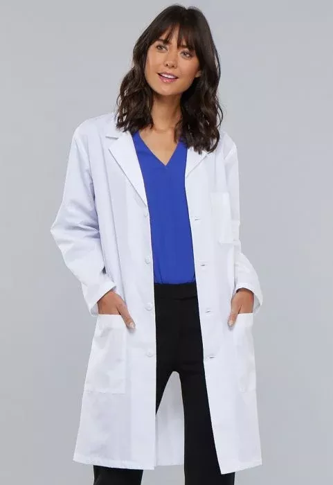 Cherokee Workwear Coat Lab Cherokee Unisex White Large 40 in Ea