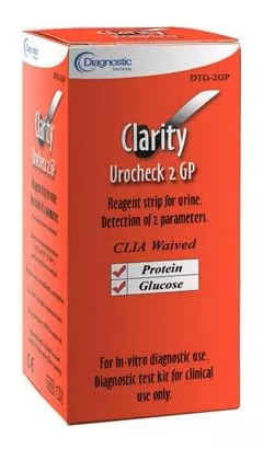 Clarity Diagnostics Urinalysis Test Clarity Glucose, Protein 100 per Bottle - M-647980-1928 | Box of 1