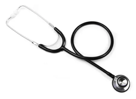 Classic Stethoscope BASIC Black 1-Tube 22 Inch Tube Double-Sided Chestpiece - M-1007587-1982 | Box of 10