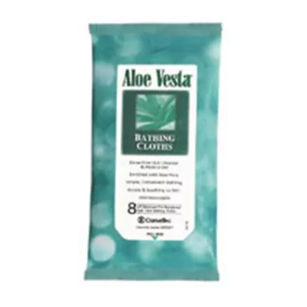 Convatec US Cloths Bathing Aloe Vesta Natural Botanical Oils 24x8/Ca