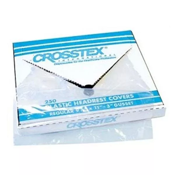 Crosstex International Cover Headrest 11 in x 9.5 in White Plastic 1000/Ca