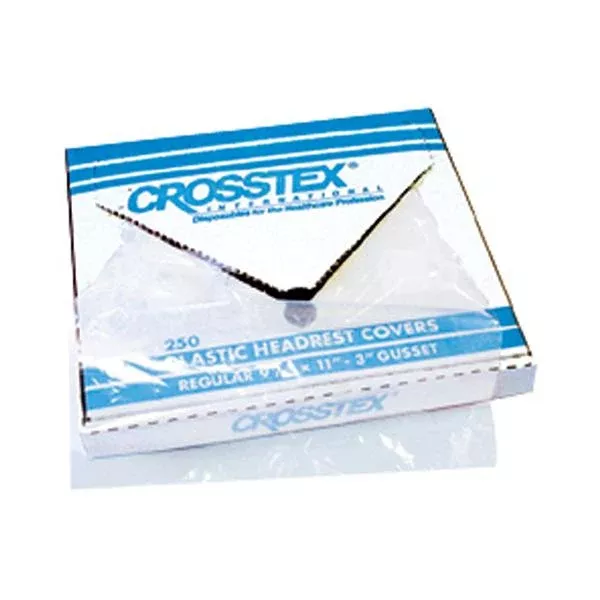 Crosstex International Cover Headrest 9.5 in x 11 in White Plastic 1000/Ca