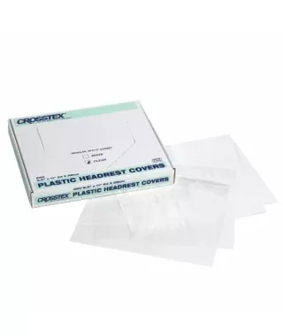 Crosstex International Cover Headrest 9.5 in x 14 in White Plastic 4Bx/Ca