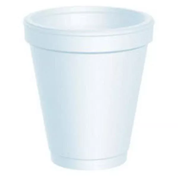Dart Container Cup Drinking Styrofoam 6 oz White 25/Pk, 40 PK/CA (DART6J6)
