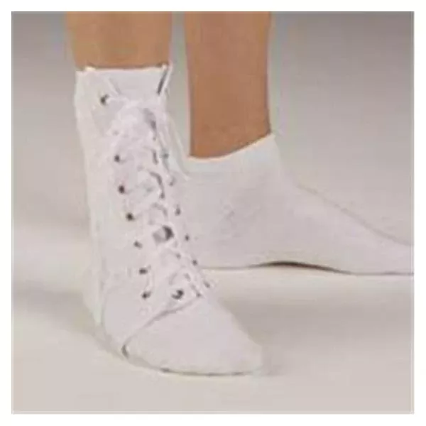 Deroyal IndustriesBrace Lace Up Ankle Canvas White Size Large Universal Ea