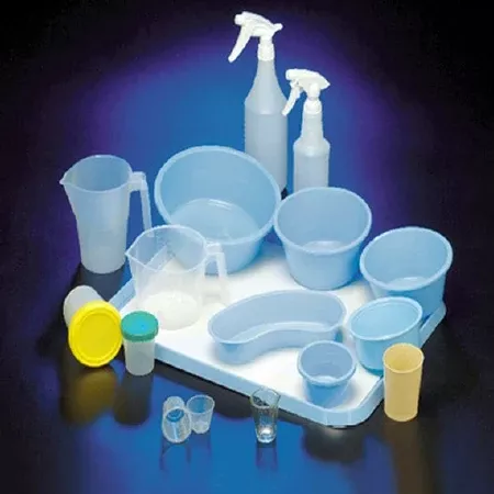 DeRoyal Specimen Cup Plastic 120 mL (4 oz.) Screw Cap Unprinted Sterile - M-312886-244 - Case of 50