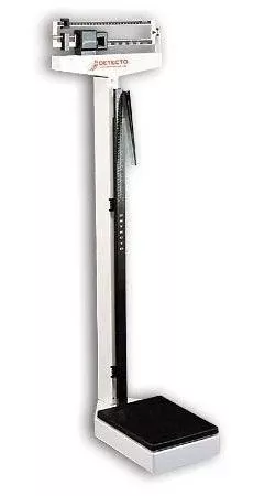 Detecto Scale Column Scale with Height Rod Detecto Balance Beam Display 180 kg Capacity Black / White Analog - M-852865-4248 | Each
