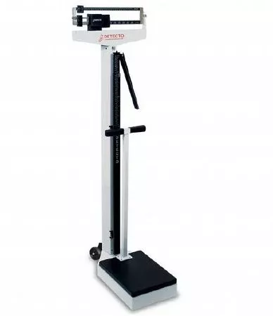 Detecto Scale Floor Scale Balance Beam Display 180 kg Capacity White Analog - M-922647-1468 | Each