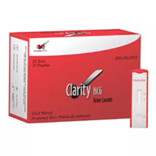 Diagnostic Test Group Clarity Plus hCG Urine Cassette Test CLIA Waived 50/Bx
