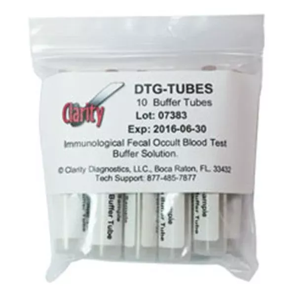 Diagnostic Test Group Clarity Specimen Collection Tube With CLIA Waived Buffer 10/Pk