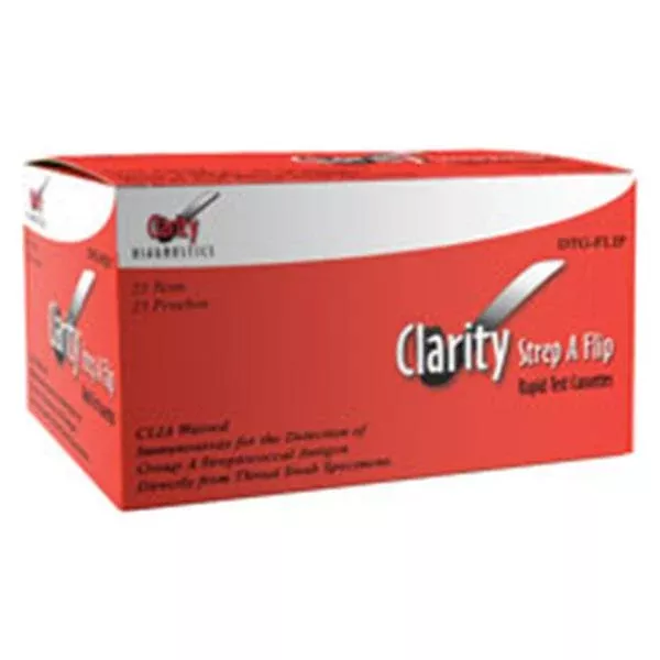 Diagnostic Test Group Clarity Strep A Cassette CLIA Waived 25/Bx