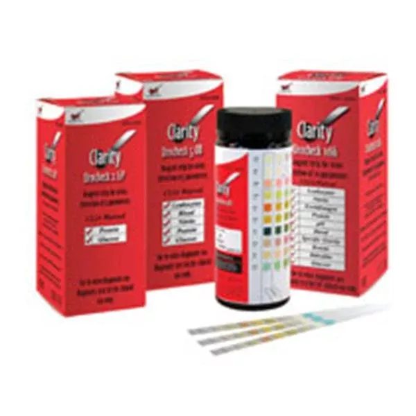 Diagnostic Test Group Clarity Urocheck 5 OB Urinalysis Test Strip CLIA Waived 100/Bx
