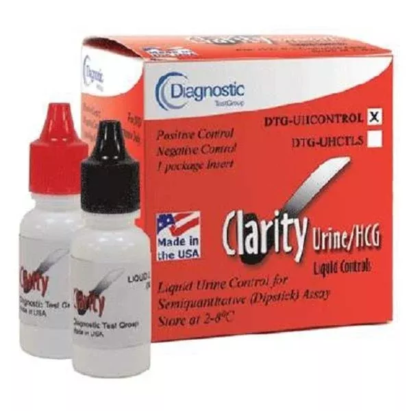Diagnostic Test Group Clarity Urocheck hCG Urine Bi-Level Control 15mL 1//Bx