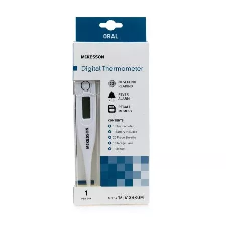 Digital Stick Thermometer McKesson Oral Probe Handheld - M-491094-3204 | Box of 12