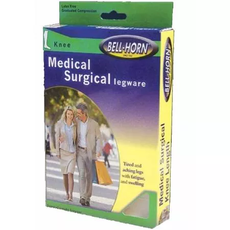 DJO Anti-embolism Stocking Bell-Horn Knee High Small Beige Open Toe - M-899121-1604 - Pair