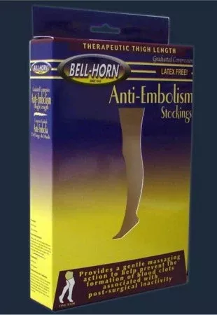 DJO Anti-embolism Stocking Thigh High X-Large Beige Open Toe - M-710787-1083 - Pair