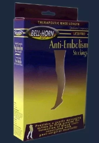 DJO Anti-embolism Stocking VenaFlow AES Thigh High Medium / Long White Inspection Toe - M-1144523-3912 - Box of 6