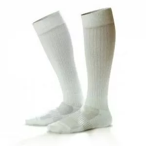 DJO Compression Sport Socks Dr. Comfort Knee High Small White Closed Toe - M-1101506-3421 - Pair
