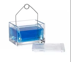 DWK Life Sciences LLC DISH, STAINING RECTGL W/GLASSCOVER (6/CS) - M-1156428-4067 - Case of 6