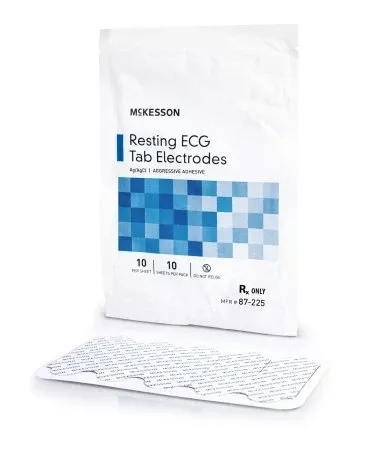 ECG Tab Electrode McKesson Resting Non-Radiolucent 10 per Pack - M-1183988-1238 | Pack of 1