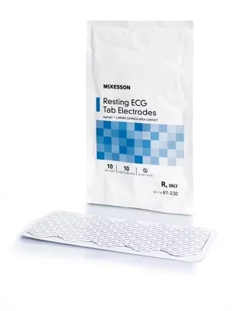 ECG Tab Electrode McKesson Resting Non-Radiolucent 100 per Pack - M-1183986-3146 | Pack of 1