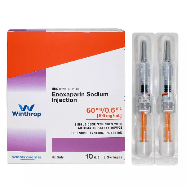 ENOXAPARIN SODIUM 60MG/0.6ML10x0.6ml Prefilled SyringesWINTHROP 00955100610