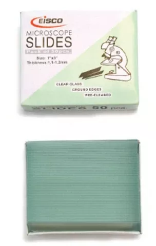 Erie Scientific Microscope Slide Colorfrost Plus 25 X 75 X 1 mm Aqua Frosted End - M-1008525-3623 - Case of 1440