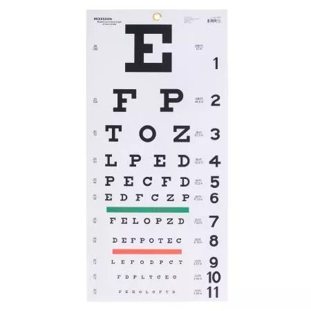 Eye Chart McKesson 20 Foot Measurement Acuity Test - M-1038457-3215 | Each