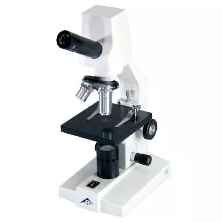 Fabrication Enterprises Digital Course Microscope with LED Camera Monocular Head 4x / 0.10, 10x / 0.25, 40x / 0.65 Rechargeable Battery, 115 V or 230 V, 50/60 Hz Charger - M-1042651-3175 - Each