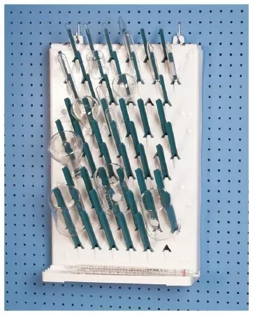 Fisher Scientific 3-Tiered Wall Mount Rack Drying Rack Lab-Aire™ II 57 Place 5 X 14-3/4 X 23-2/5 Inch - M-903036-1606 - Each