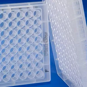 Fisher Scientific 96-Well Microplate Falcon Flat Bottom 0.37 mL Clear Sterile - M-1055224-906 - Case of 80
