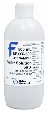 Fisher Scientific Acid Buffer pH Buffer Certified pH 2.0 500 mL - M-868878-915 - Each