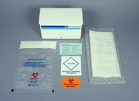 Fisher Scientific Ambient Specimen Transport System Therapak Biological Substance Category B Ambient 4 X 4 X 7 Inch 6-Tube Capacity - M-842336-216 - Case of 16