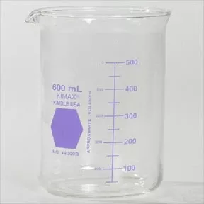 Fisher Scientific Beaker KIMAX Griffin Glass 600 mL - M-697881-1324 - Case of 6
