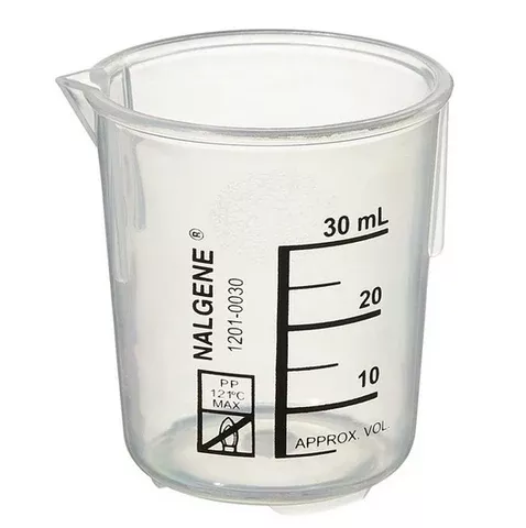 Fisher Scientific Beaker Nalgene™ Griffin Low-Form Polypropylene 30 mL (1 oz.) - M-702743-4604 - Pack of 12