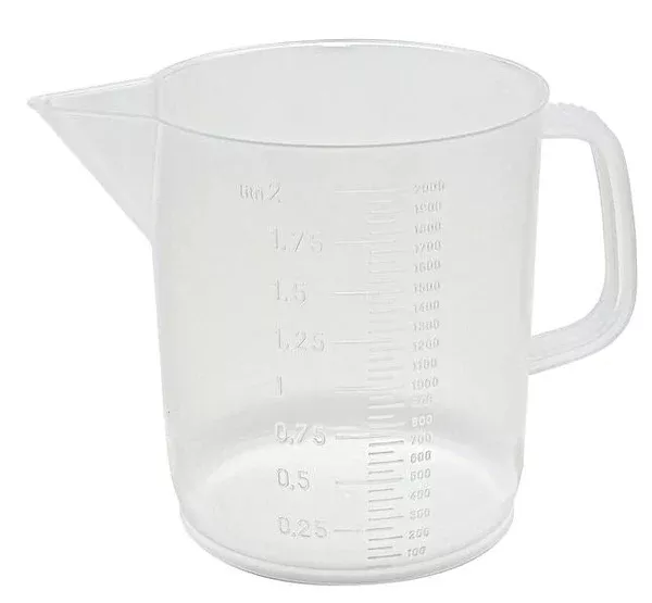 Fisher Scientific Beaker Pyrex™ Polypropylene 2,000 mL (64 oz.) - M-1042533-3145 - Case of 12