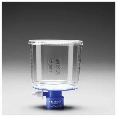 Fisher Scientific Bottle Top Filter Nalgene™ Rapid-Flow™ 75 mm dia., 500 mL, Sterile, Disposable, 0.2 µm Pore Size, 75 mm Membrane, PES Membrane - M-977183-642 - Case of 12