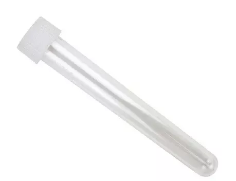 Fisher Scientific Caplugs™ Test Tube Round Bottom Plain 17 X 100 mm 16 mL Without Color Coding Dual Position Snap Cap Polystyrene Tube - M-626216-2463 - Case of 500