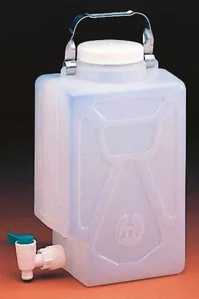 Fisher Scientific Carboy with Spigot Nalgene™ Rectangular with Spigot Polypropylene 5.5 gal. / 20 Liter - M-648984-315 - Each