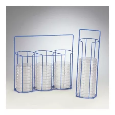 Fisher Scientific Carrying Rack Bel-Art™ SP Scienceware™ Poxygrid™ 4.125 X 12 X 13.5 Inch, 30, With Handle For 10 X 2 cm Petri Dishes - M-1038265-4046 - Each