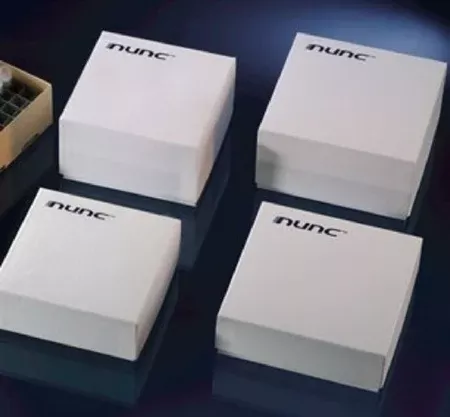 Fisher Scientific Cryo Storage Box Thermo Scientific™ Nalgene™ 3-3/4 X 5-1/4 X 5-1/4 Inch White Polycarbonate 81 Vial Capacity - M-935482-3391 - Box of 4
