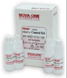 Fisher Scientific Diabetes Management Test Control Nova-one Hemoglobin A1c (HbA1c) 2 Levels 4 X 1 mL - M-692071-3263 | Pack of 4