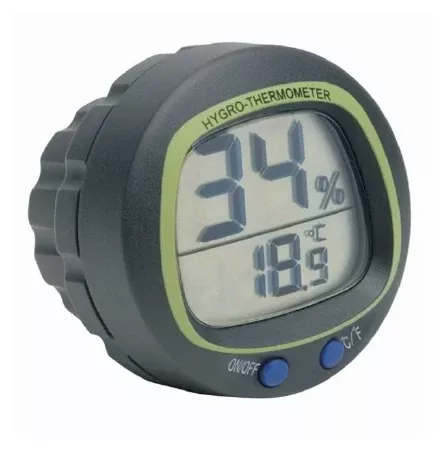 Fisher Scientific Digital Thermometer / Hygrometer Durac Fahrenheit / Celsius 32° to 122°F (0° to 50°C) Internal Sensor Battery Operated - M-936835-2563 - Each