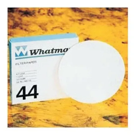 Fisher Scientific Filter Paper Whatman™ 110 mm, Circle Shape, Fine Porosity, Medium Flow Rate, 44 Grade, 3 µm Pore Size, 176 µm Thickness - M-936160-4047 - Box of 100