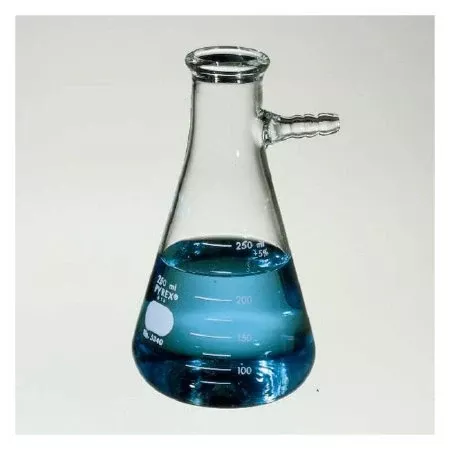 Fisher Scientific Filtering Flask with Tubulation Pyrex™ Narrow Mouth / Heavy-Wall Borosilicate Glass 500 mL (16 oz.) - M-800404-946 - Pack of 6