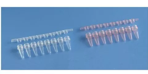 Fisher Scientific Fisherbrand™ PCR Tube Strip Conical Bottom Plain 0.2 mL Without Color Coding Without Closure Polypropylene Tube - M-1059633-2060 - Case of 250
